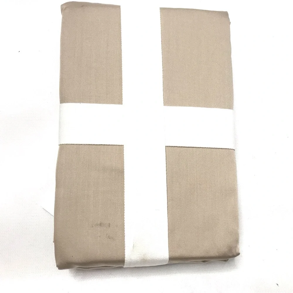 2 West Elm Tencel Pillowcase King Taupe Solid Sateen Like New READ